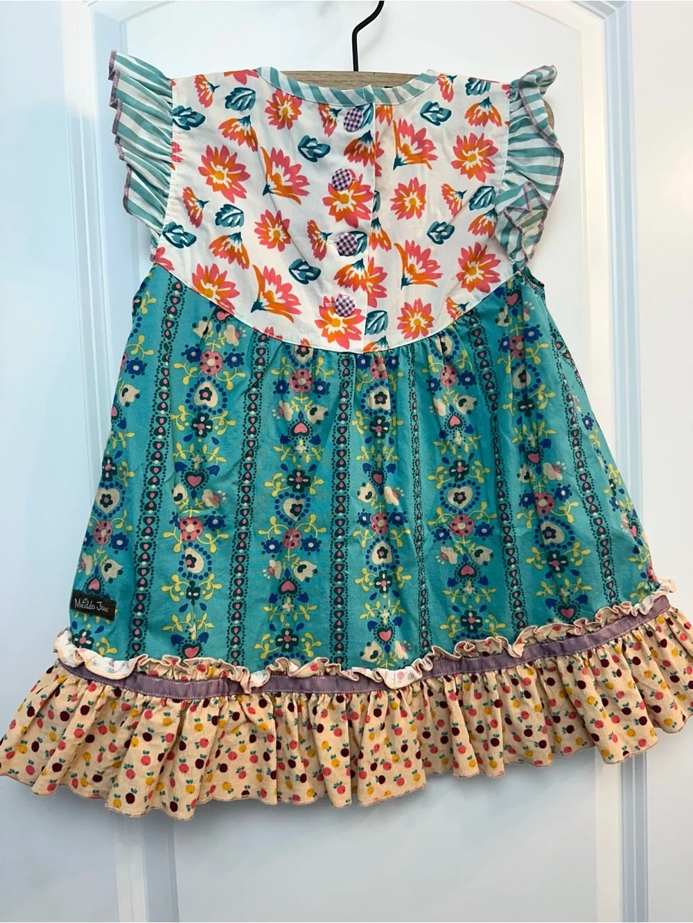 Matilda Jane Teal & Coral Fall Floral Tunic